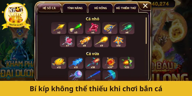 Bí kíp không thể thiếu khi chơi bắn cá