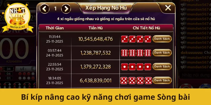 Bí kíp nâng cao kỹ năng chơi game Sòng bài