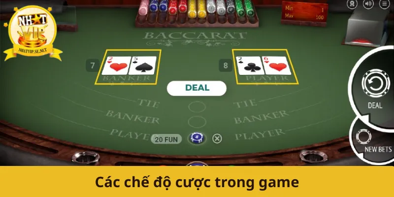 Các chế độ cược trong game