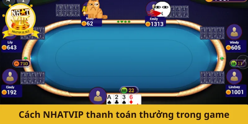 Cách NHATVIP thanh toán thưởng trong game