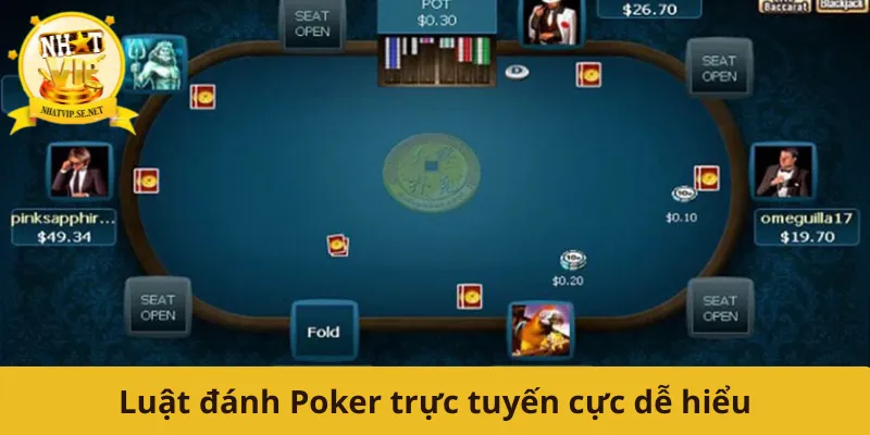 Luật đánh Poker trực tuyến cực dễ hiểu