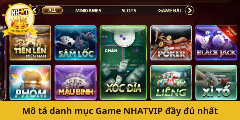 Mô tả danh mục Game NHATVIP đầy đủ nhất