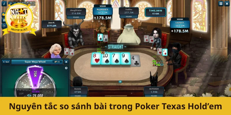 Nguyên tắc so sánh bài trong Poker Texas Hold’em