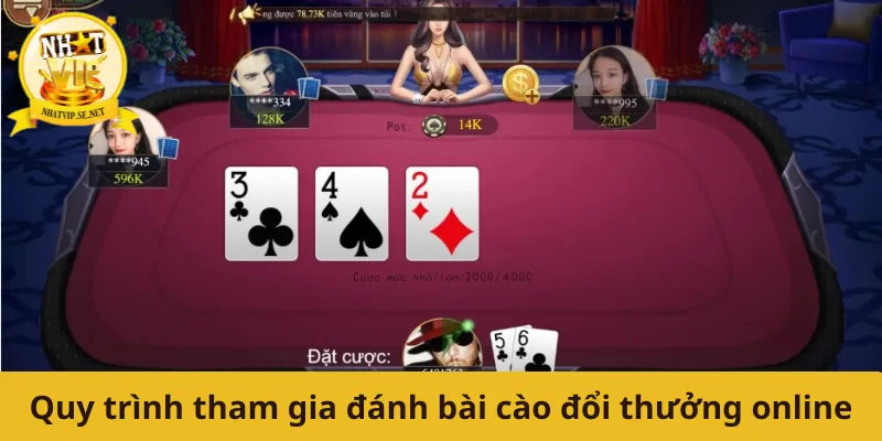 Quy trình tham gia đánh bài cào đổi thưởng online