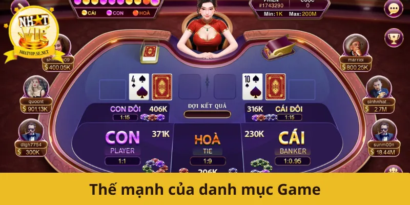 Thế mạnh của danh mục Game
