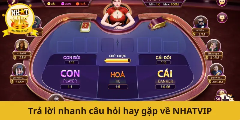 Trả lời nhanh câu hỏi hay gặp về NHATVIP
