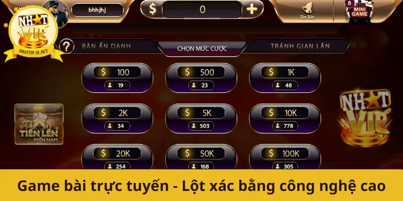 Game bài trực tuyến - Lột xác bằng công nghệ cao